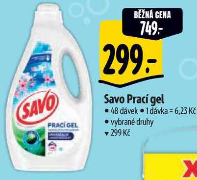 Savo Prací gel, 48 dávek 