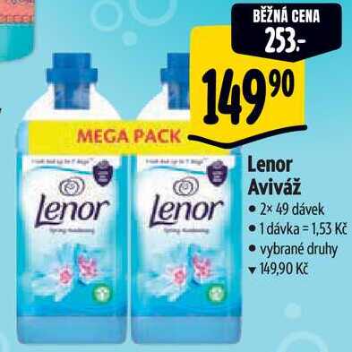 Lenor Aviváž, 2x 49 dávek