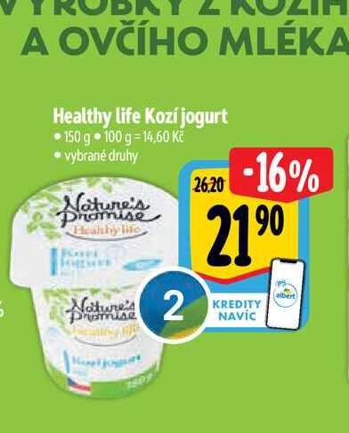  Healthy life Kozí jogurt 150 g 