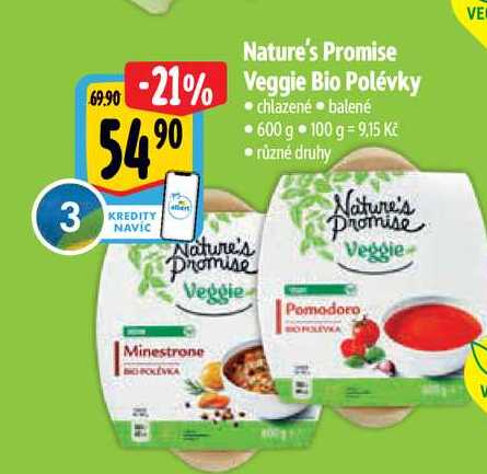   Nature's Promise Veggie Bio Polévky  600 g