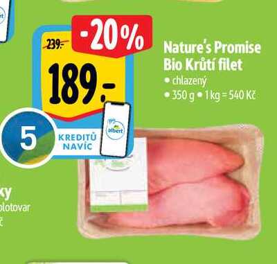   Nature's Promise Bio Krůtí filet  350 g