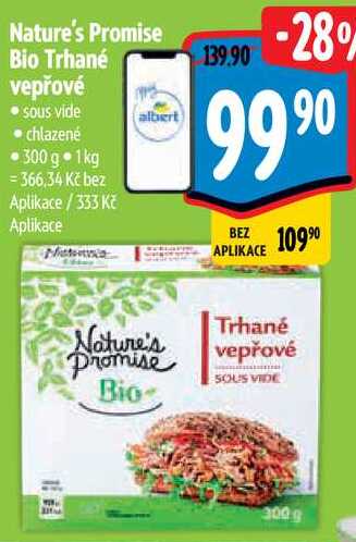 Nature's Promise Bio Trhané vepřové, 300 g