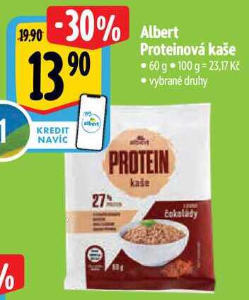 Albert Proteinová kaše, 60 g 