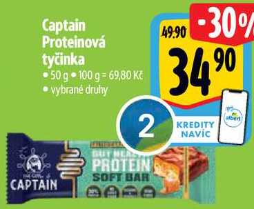 Captain Proteinová tyčinka, 50 g 