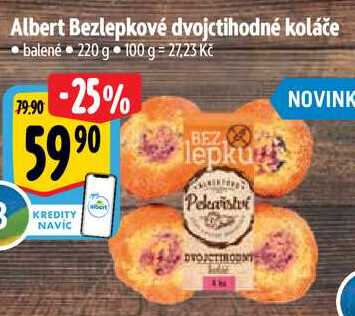 Albert Bezlepkové dvojctihodné koláče, 220 g