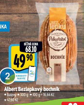 Albert Bezlepkový bochník, 300 g