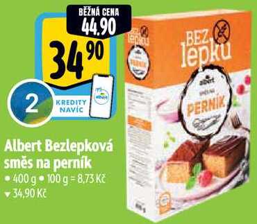 Albert Bezlepková směs na perník, 400 g