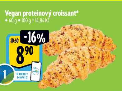 Vegan proteinový croissant, 60 g