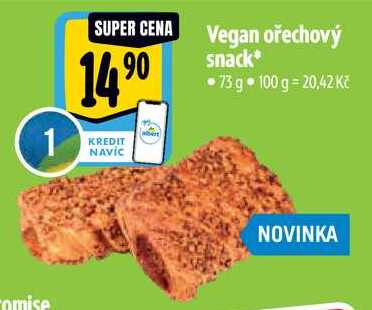 Vegan ořechový snack, 73 g