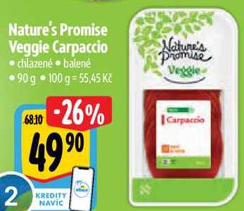 Nature's Promise Veggie Carpaccio, 90 g