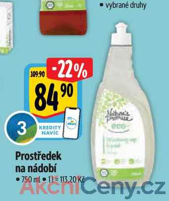   Prostředek na nádobí 750 ml 