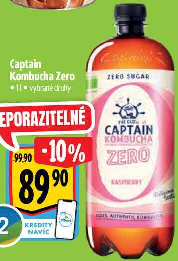 Captain Kombucha Zero, 1 l