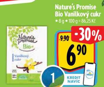 Nature's Promise Bio Vanilkový cukr, 8 g