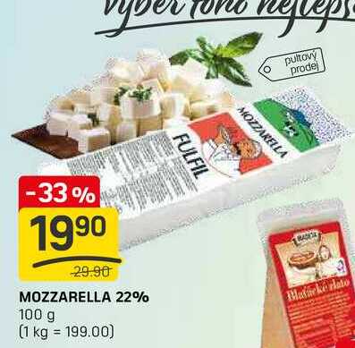 MOZZARELLA 22% 100 g