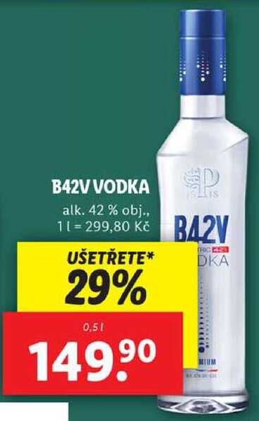 B42V VODKA, 0,5 l