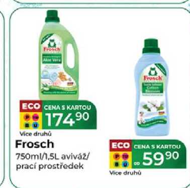 Frosch 750ml/1,5L aviváž/ prací prostředek 