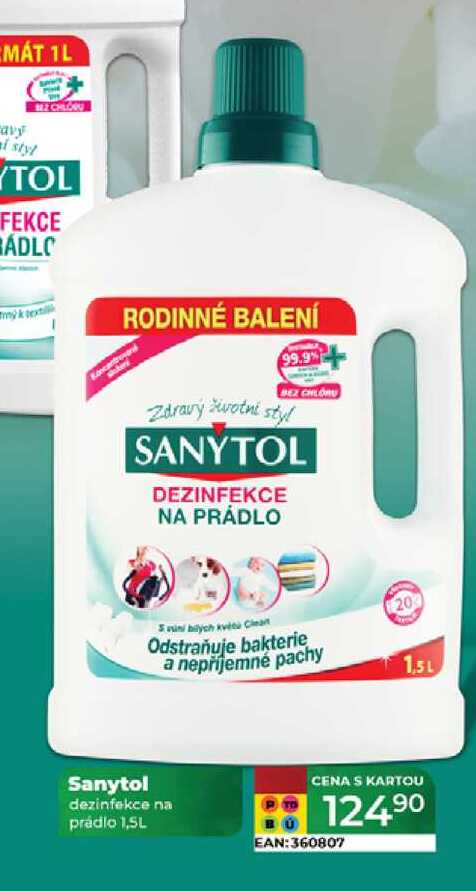Sanytol dezinfekce na prádlo 1,5L