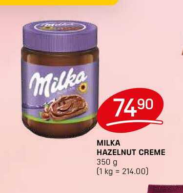 MILKA HAZELNUT CREME 350 g 