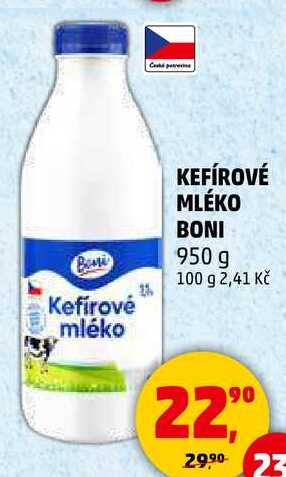 KEFÍROVÉ MLÉKO BONI, 950 g 