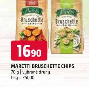 Maretti bruschette chips 70 g vybrané druhy 