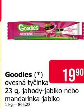 Goodies ovesná tyčinka 23 g