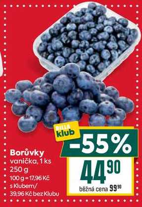 Borůvky vanička, 1 ks 250 g 