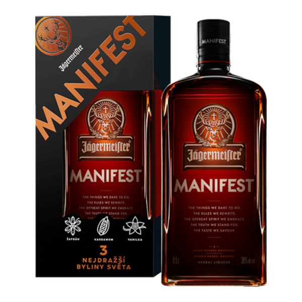 Jagermeister Manifest 0,5l (38%) (dárkové balení)