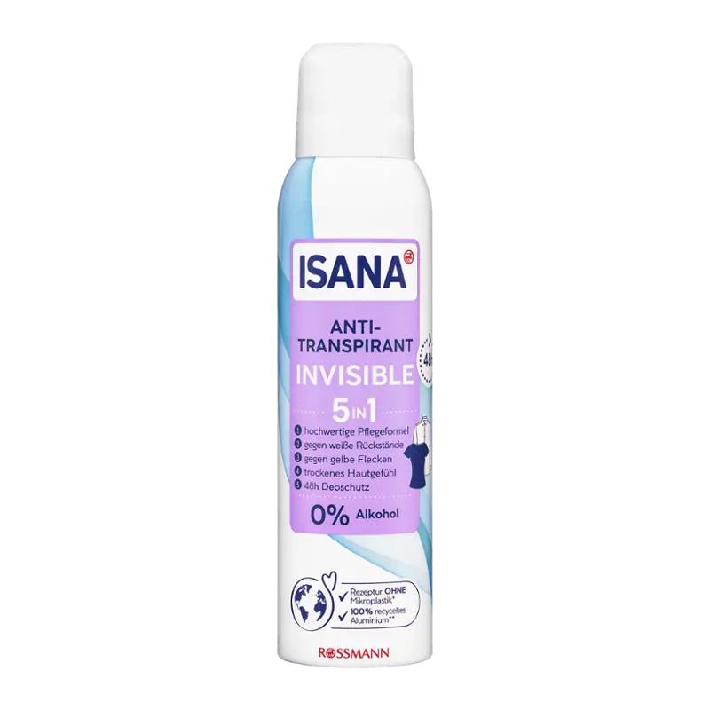 ISANA Antiperspirant sprej pro ženy Invisible, 150 ml