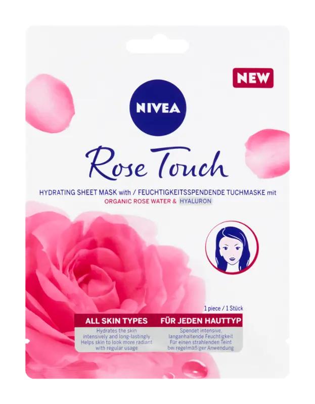 NIVEA Hydratační textilní maska Rose Touch, 1 ks