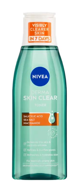 NIVEA Čisticí pleťová voda Derma Skin Clear, 200 ml