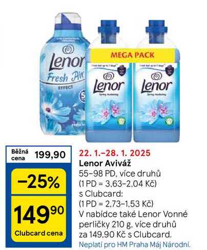 Lenor Aviváž 55-98 PD, více druhů 