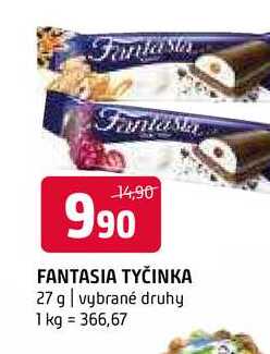 Fantasia tyčinka 27 g vybrané druhy 