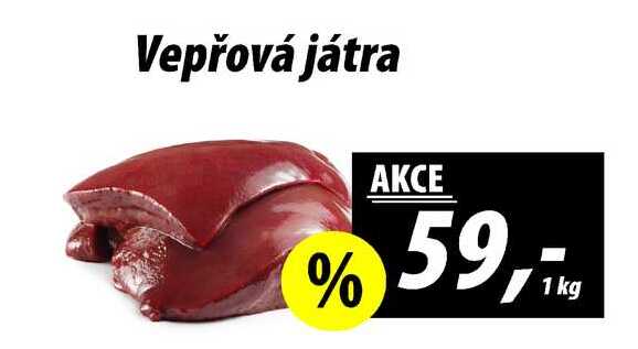 Vepřová játra, 1 kg 