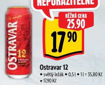 Ostravar 12, 0,5 l