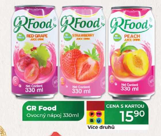 GR Food Ovocný nápoj 330ml 