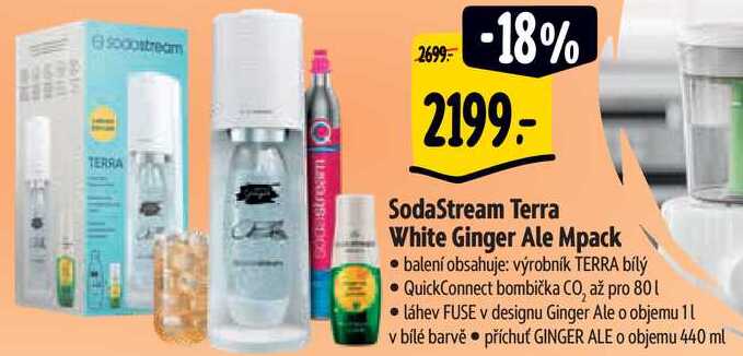 SodaStream Terra White Ginger Ale Mpack 