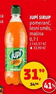 JUPÍ SIRUP pomeranč, 0,7 l