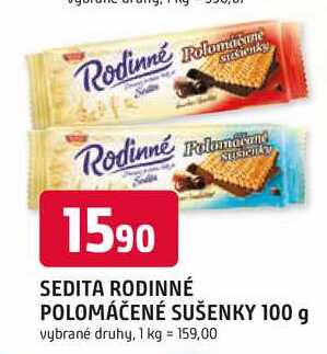 SEDITA RODINNÉ POLOMÁČENÉ SUŠENKY 100 g