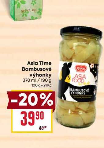 Asia Time Bambusové výhonky 370 ml/190 g 