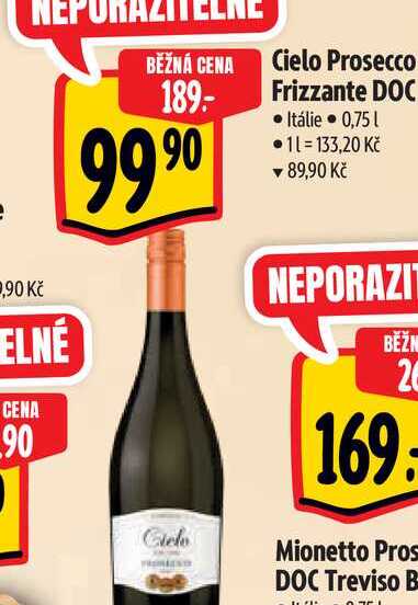   Cielo Prosecco Frizzante DOC 0,75 l