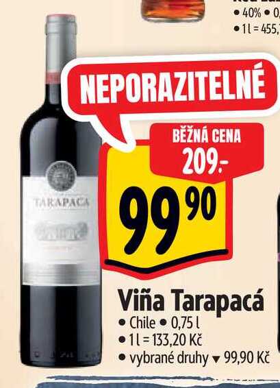   Viña Tarapacá 0,75 l