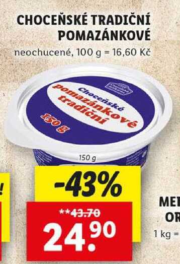 CHOCEŇSKÉ TRADIČNÍ POMAZÁNKOVÉ neochucené, 150 g