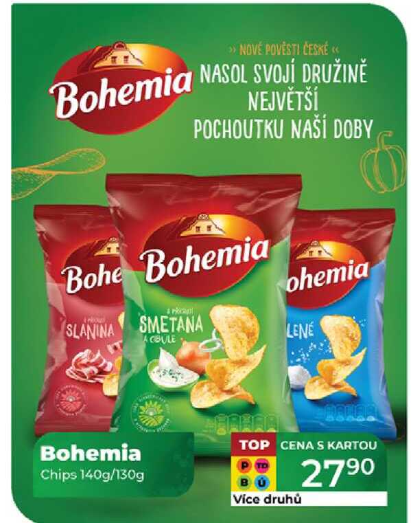 Bohemia Chips 140g/130g 