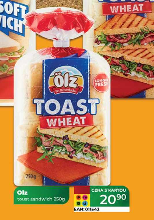 Olz toust sandwich 250g 