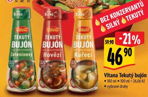 Vitana Tekutý bujón, 180 ml 