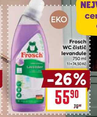 Frosch WC čistič levandule 750 ml