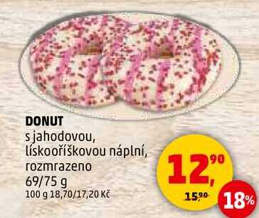 DONUT s jahodovou, 69/75 g 