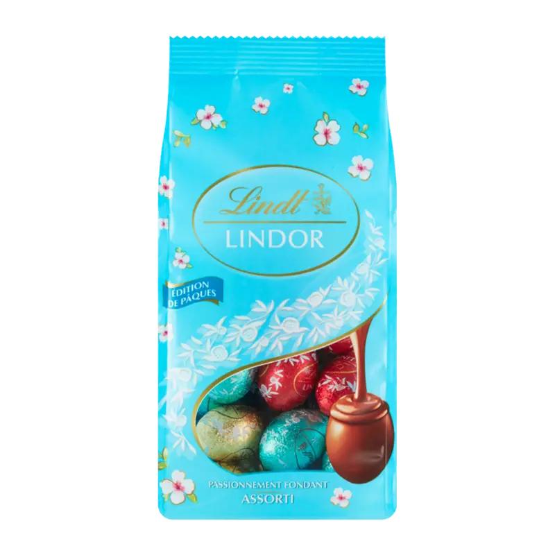 Lindor Mléčná, hořká a bílá čokoláda s jemnou náplní, 180 g