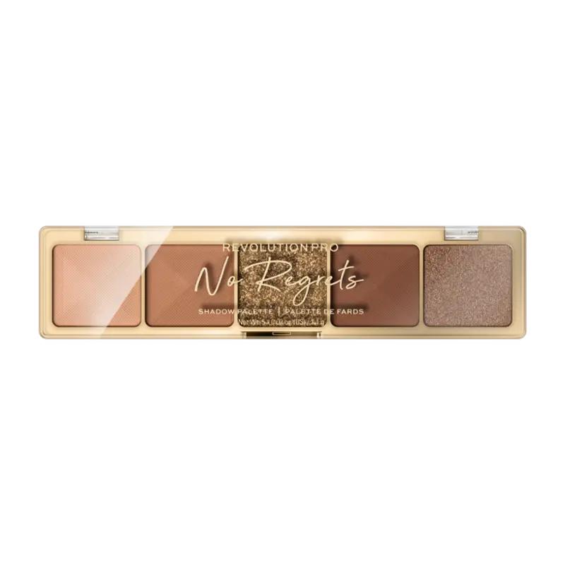 Makeup Revolution Paletka očních stínů No Regrets Soft Nude, 1 ks