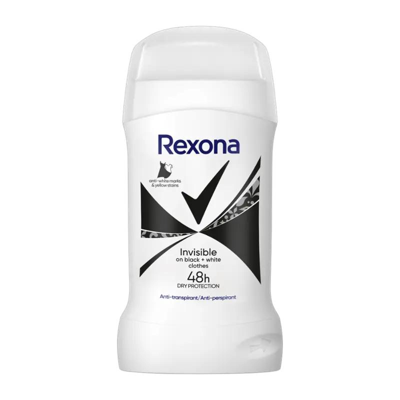 Rexona Antiperspirant tuhý pro ženy Rexona Invisible B&W, 50 ml